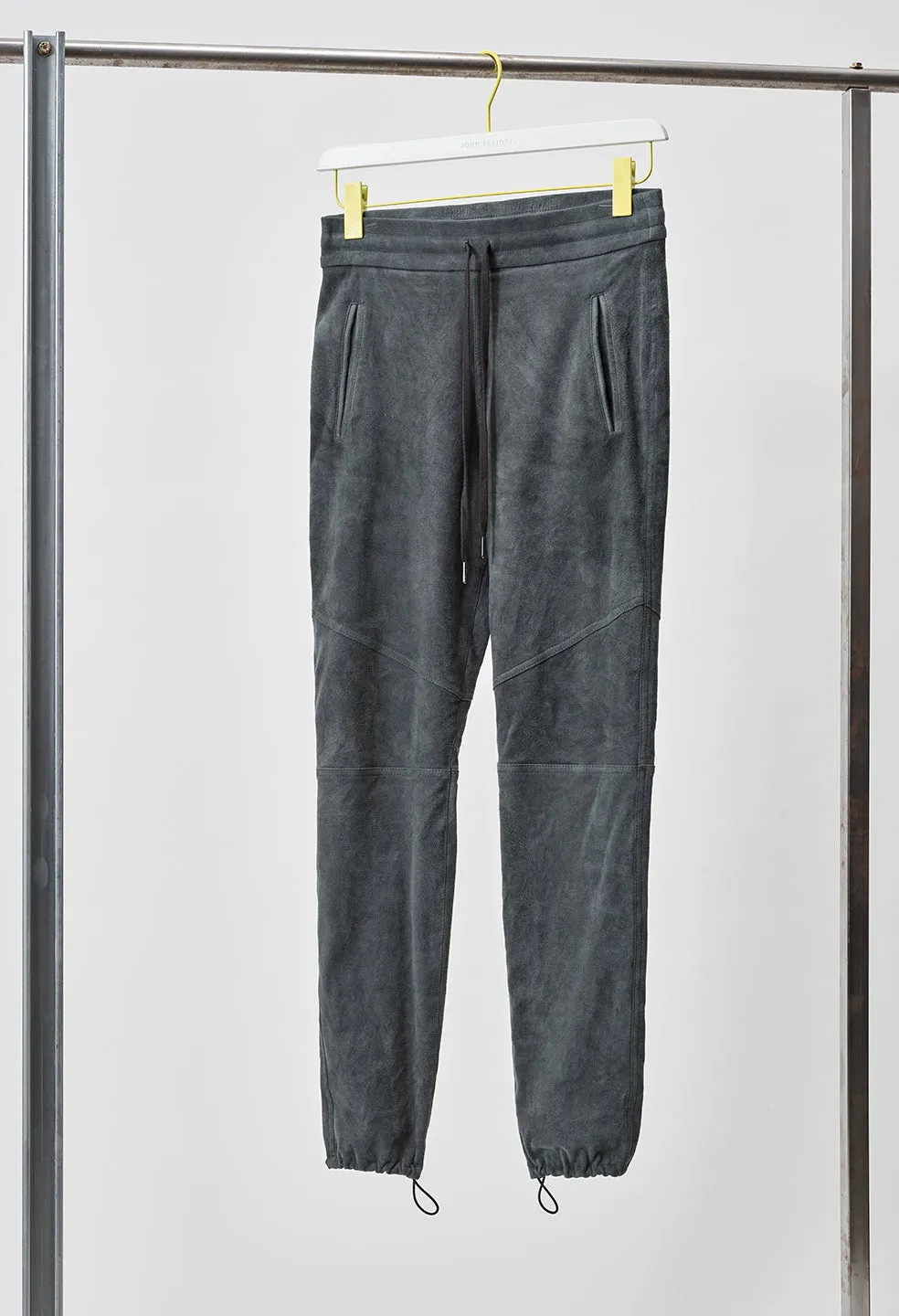 Leather Escobar Pants / Charcoal Suede