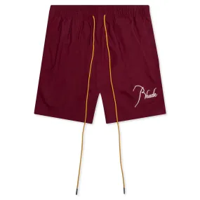 Logo Swim Short - Bordeaux