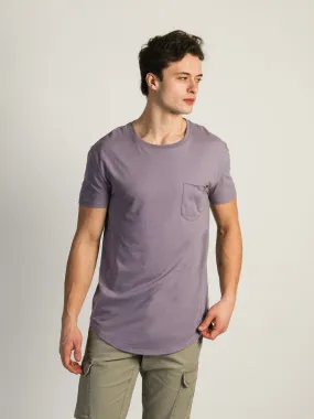 LONGLINE TEE - DUSTY LILAC