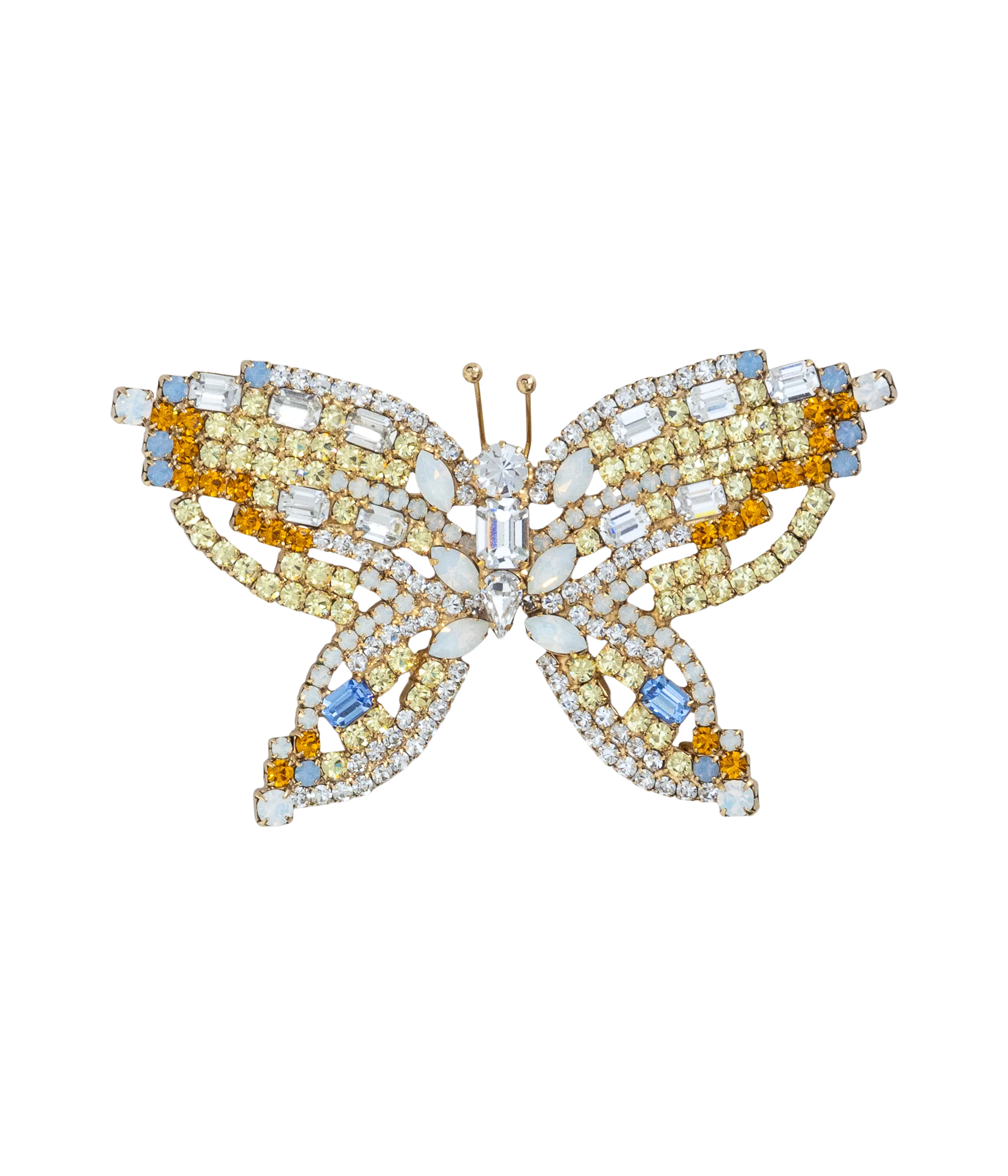 Medium Butterfly in Crystal / Topaz / Light Sapphire