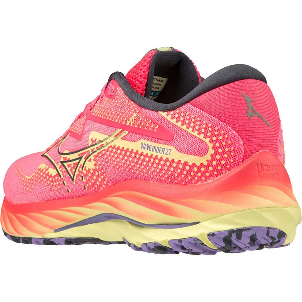 Mizuno Wave Rider 27 Womens Running Shoes - Pink