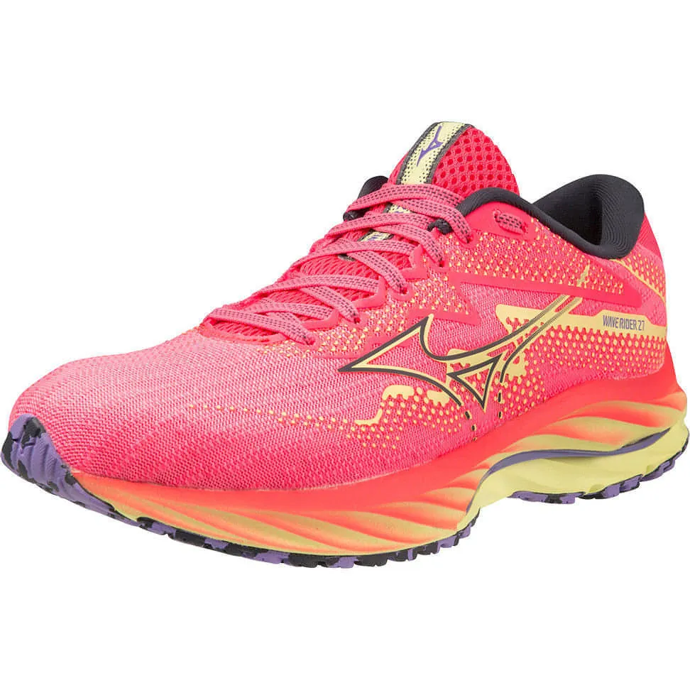 Mizuno Wave Rider 27 Womens Running Shoes - Pink