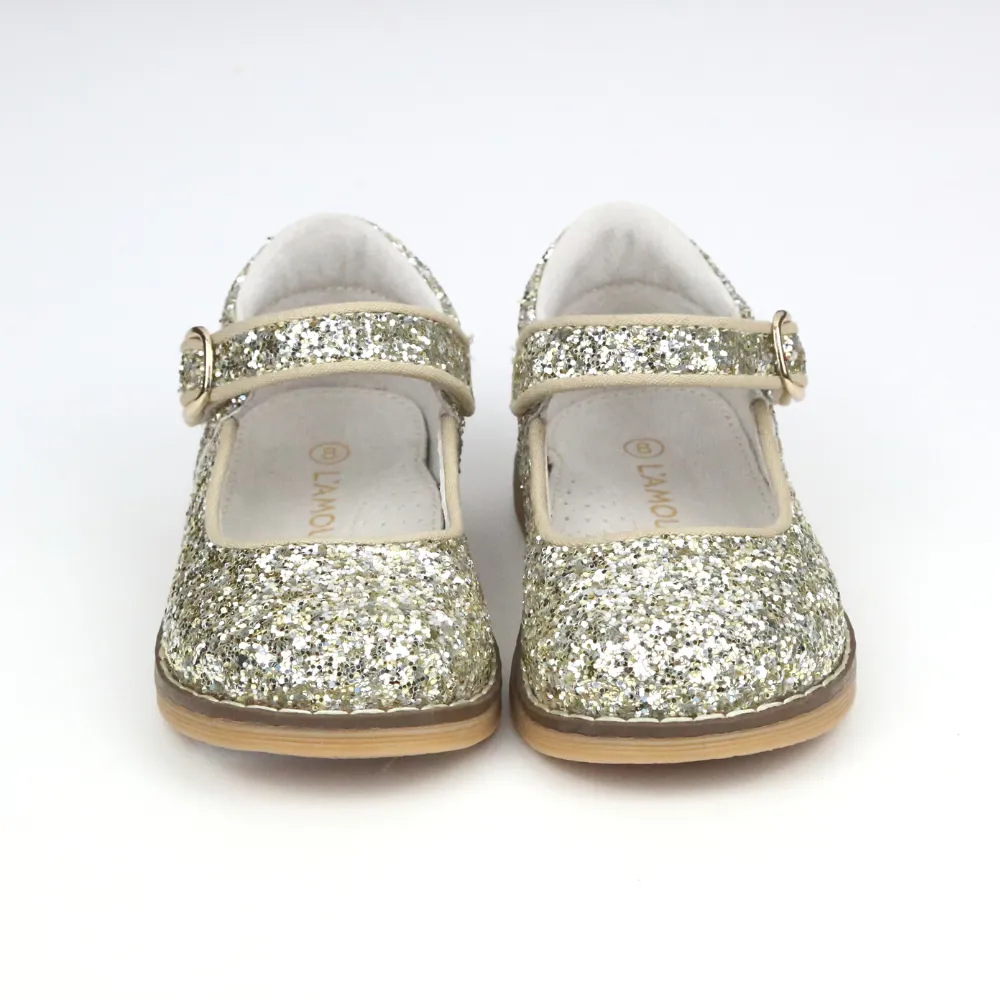 Natasha Holiday Glitter Mary Janes