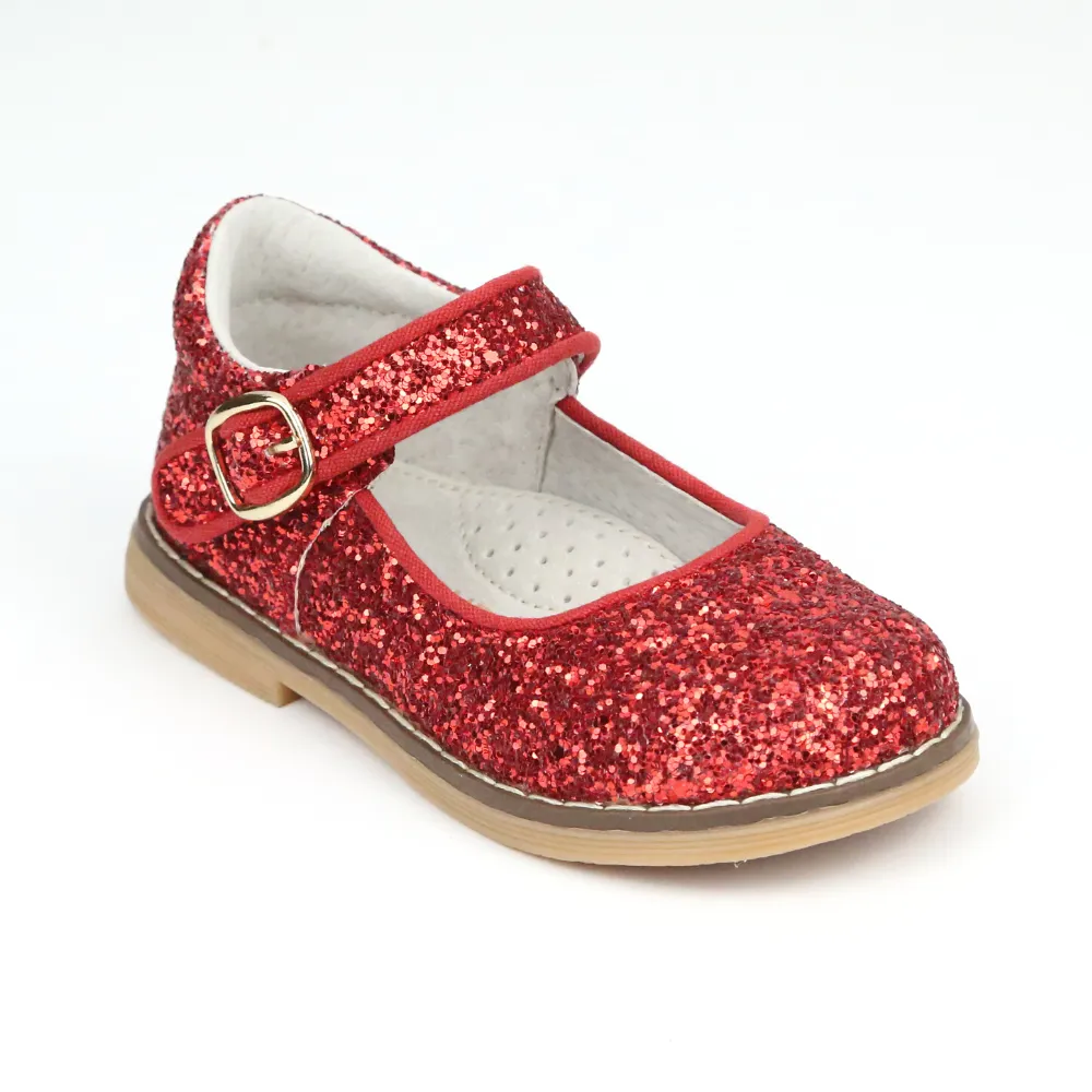 Natasha Holiday Glitter Mary Janes