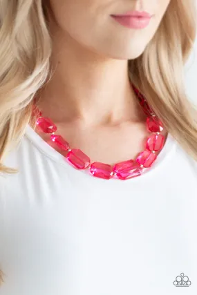 Paparazzi Accessories  - ICE Versa #N95 Box 1 - Pink Necklace