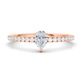 Pear & Pave Diamond Ring