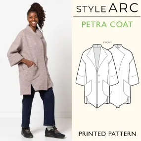 Petra Coat Sewing Pattern by Style Arc, US Sizes 0-18