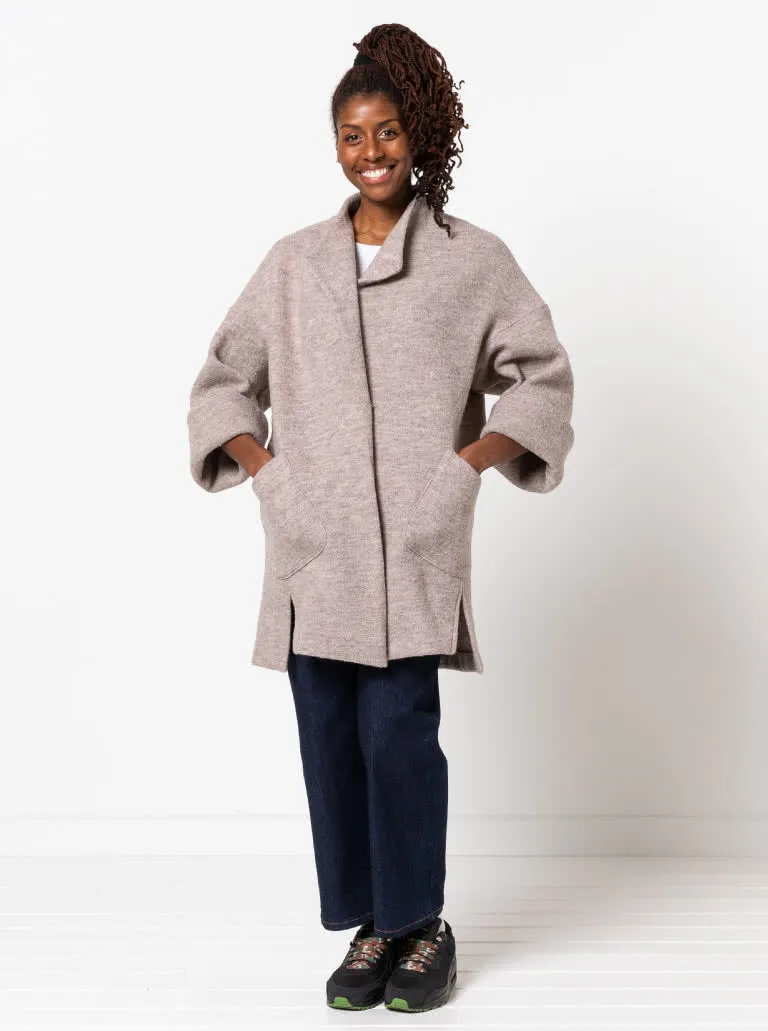 Petra Coat Sewing Pattern by Style Arc, US Sizes 0-18