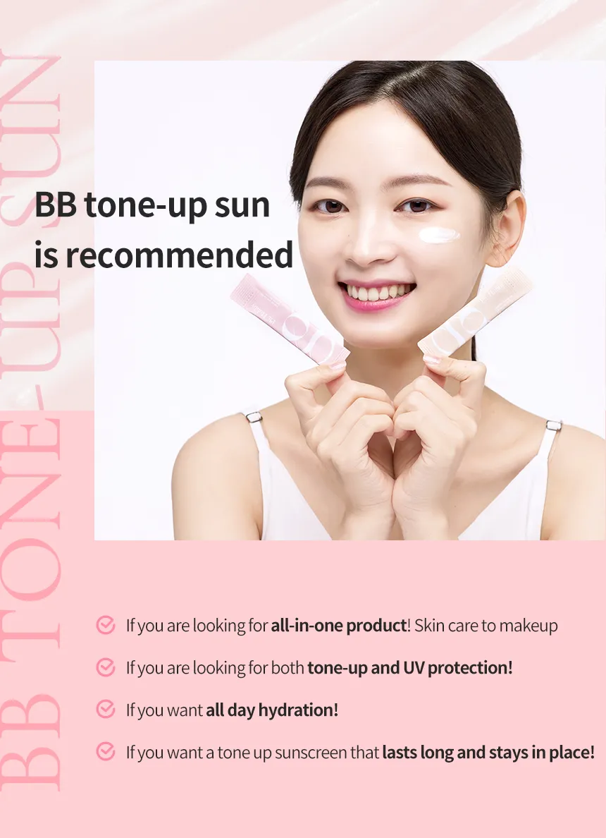 Ph. Hubby BB Tone up 1g Sunscreen Cream Stick Type SPF50  PA     50pcs No White Cast Facial Skincare UV block Face Body Neck