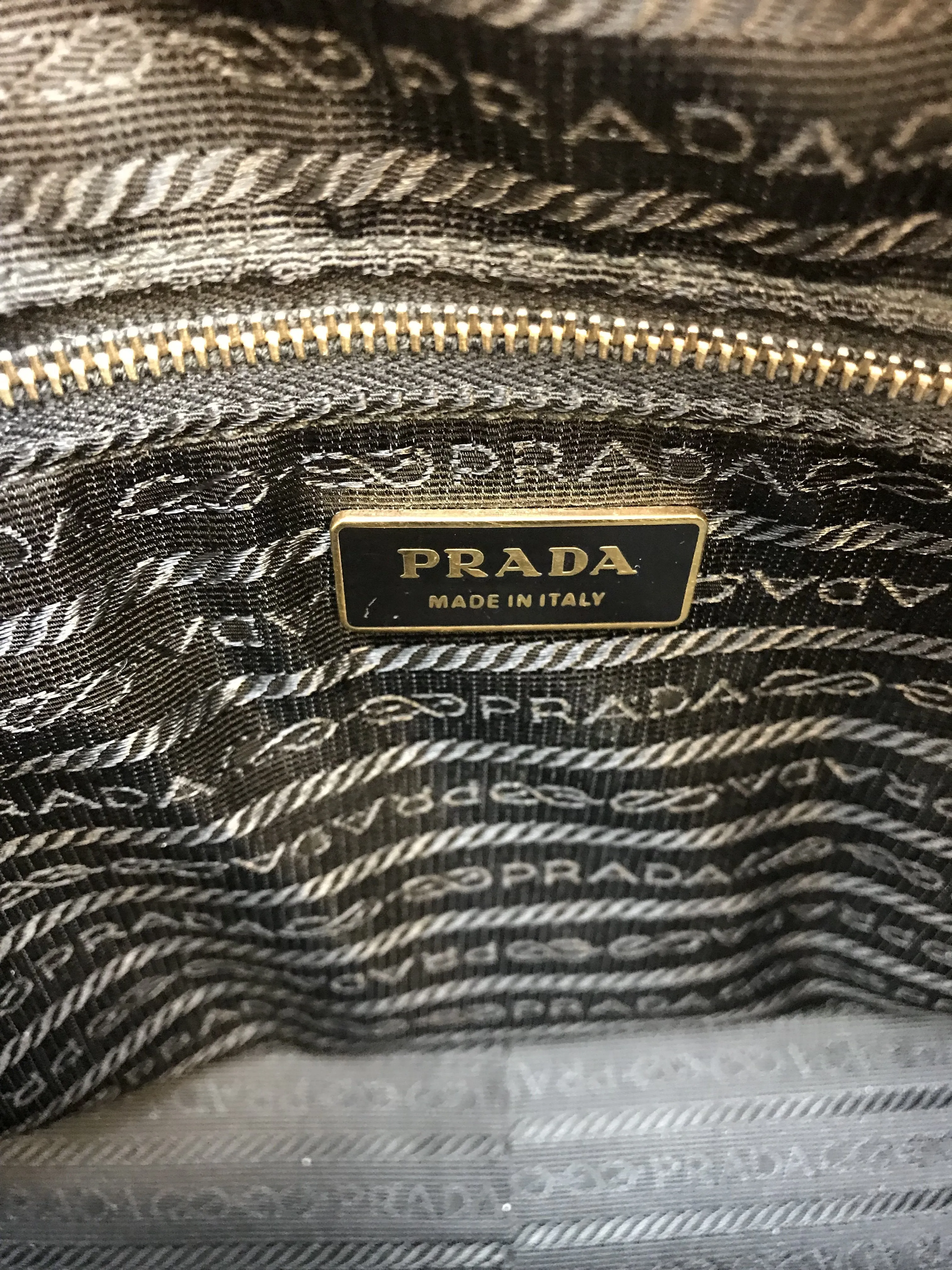 Prada Tessuto Nylon and Leather Satchel Bag