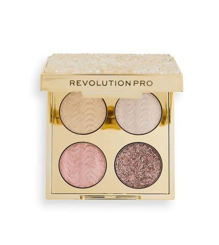 Revolution Pro - Paleta de sombras de ojos Ultimate Eye Look - Gold Crystal