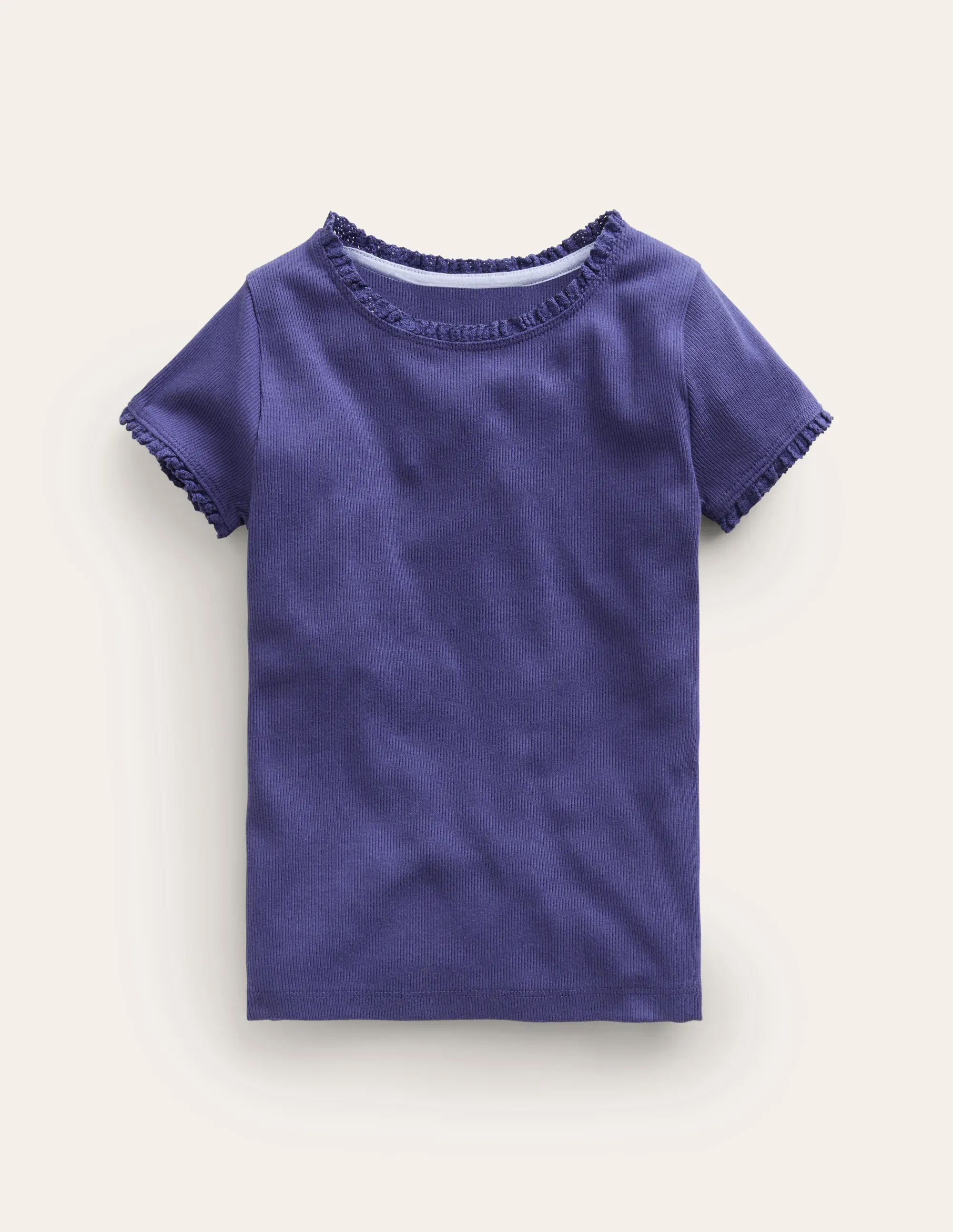 Ribbed Short Sleeve T-Shirt