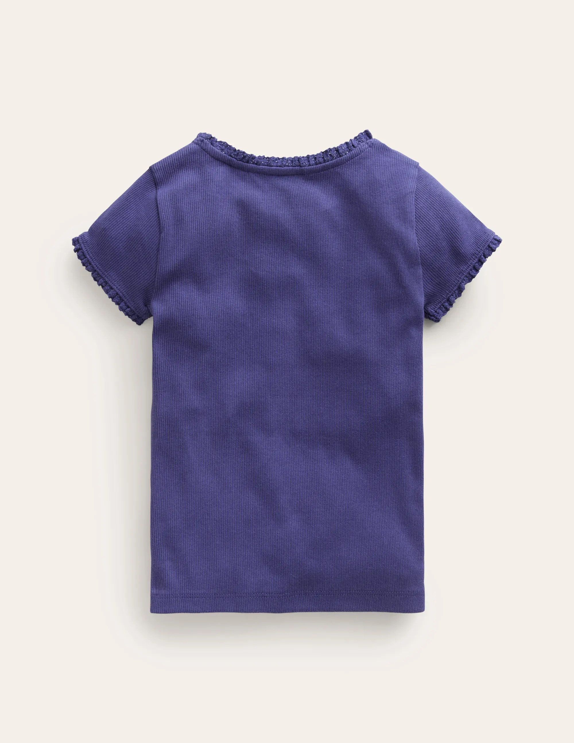 Ribbed Short Sleeve T-Shirt