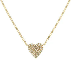 Small Diamond Heart Necklace