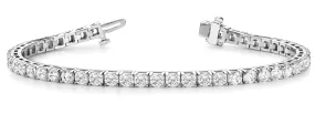 STEFFI 12 Carat Diamond Tennis Bracelet in 14K - 18K Gold or Platinum 30 pointer F Color VS1 Clarity 4 prong set By Mike Nekta