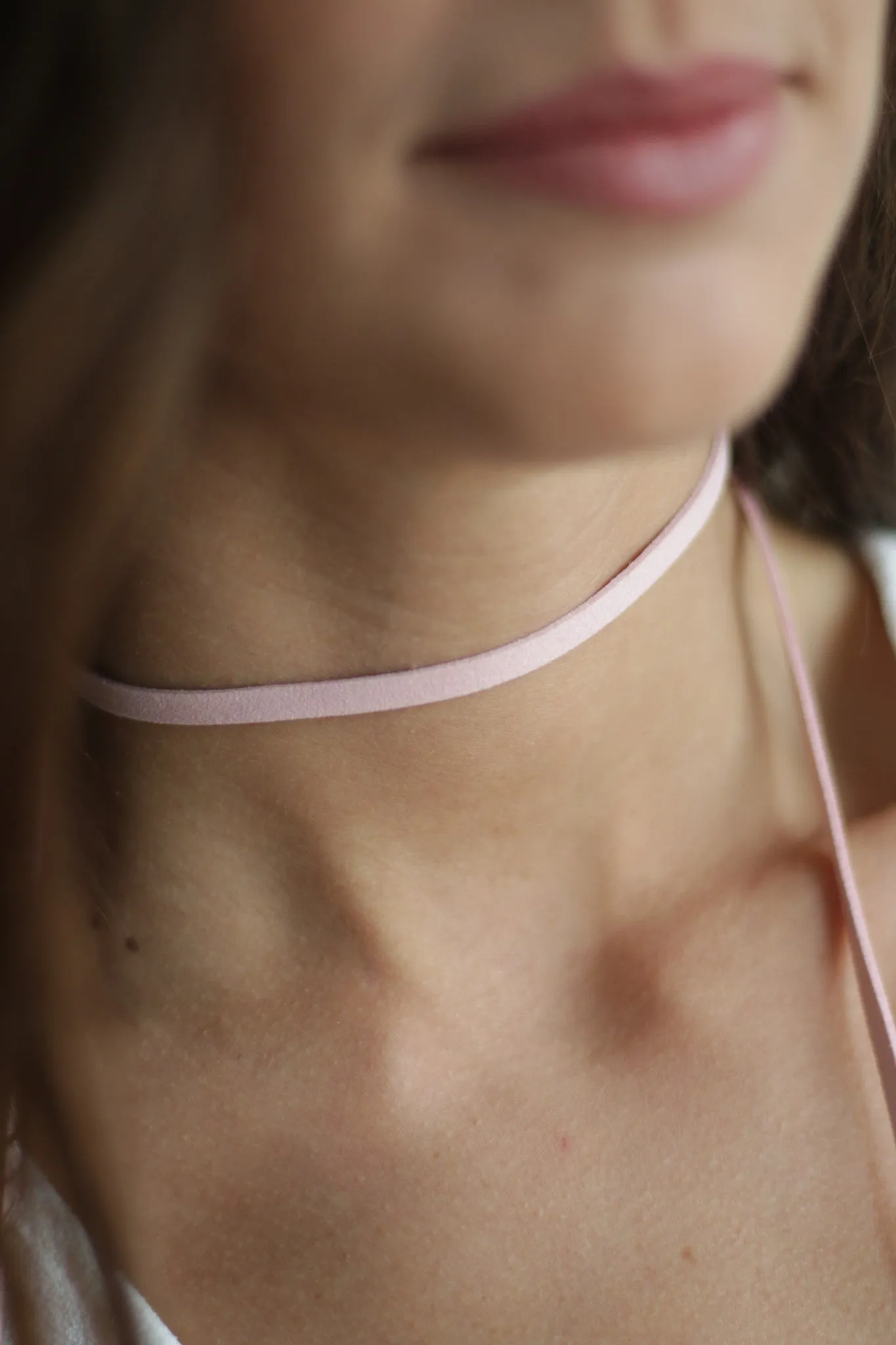 Suede Choker with Tassels