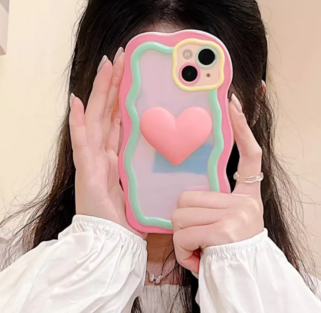 Sweet Heart Phone Case for iphone 11/11pro/11pro max/12/12mini/12pro/12pro max/13/13pro/13pro max/14/14plus/14pro/14pro max PN6177