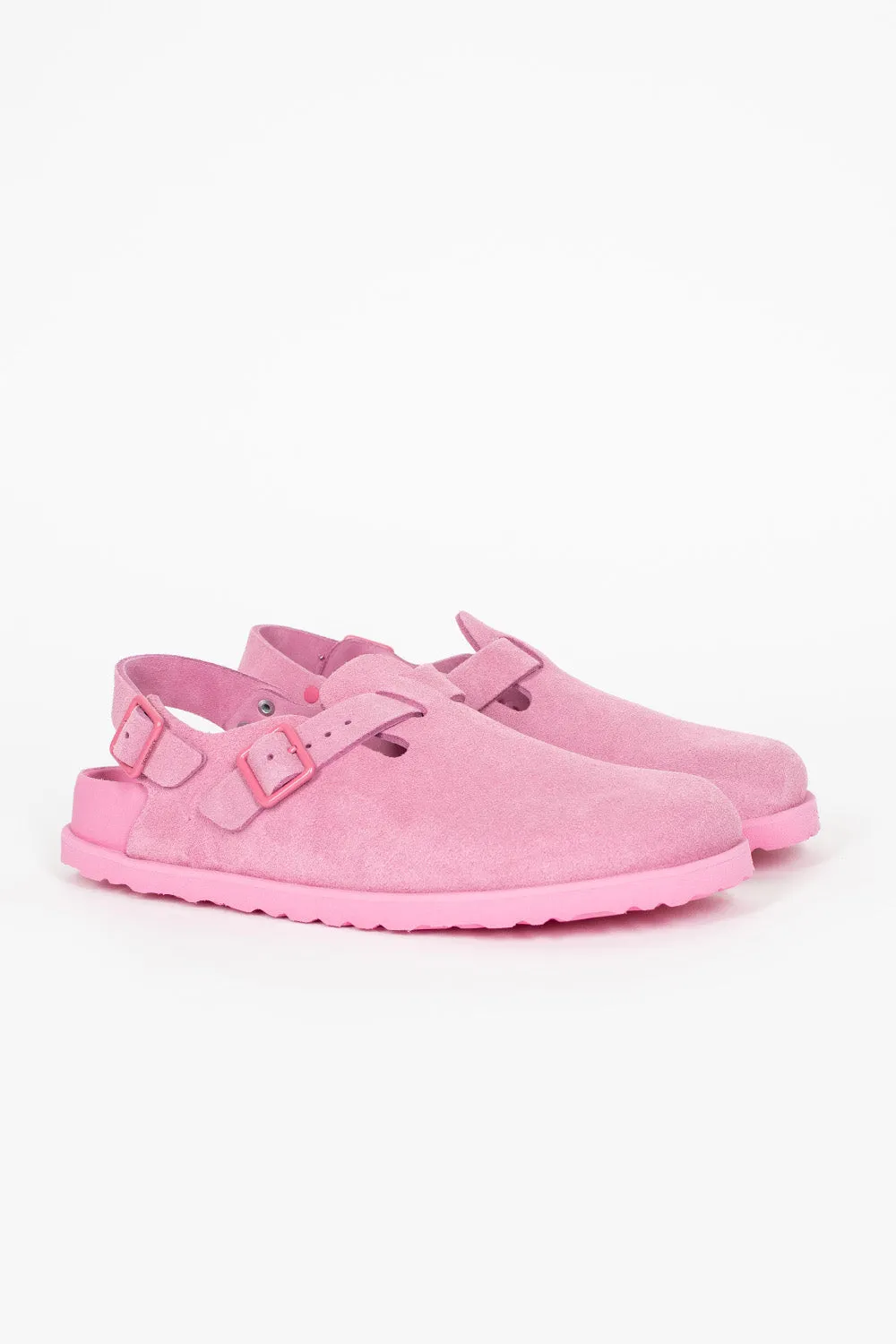 Tokio Suede Clog Azalea