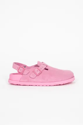 Tokio Suede Clog Azalea