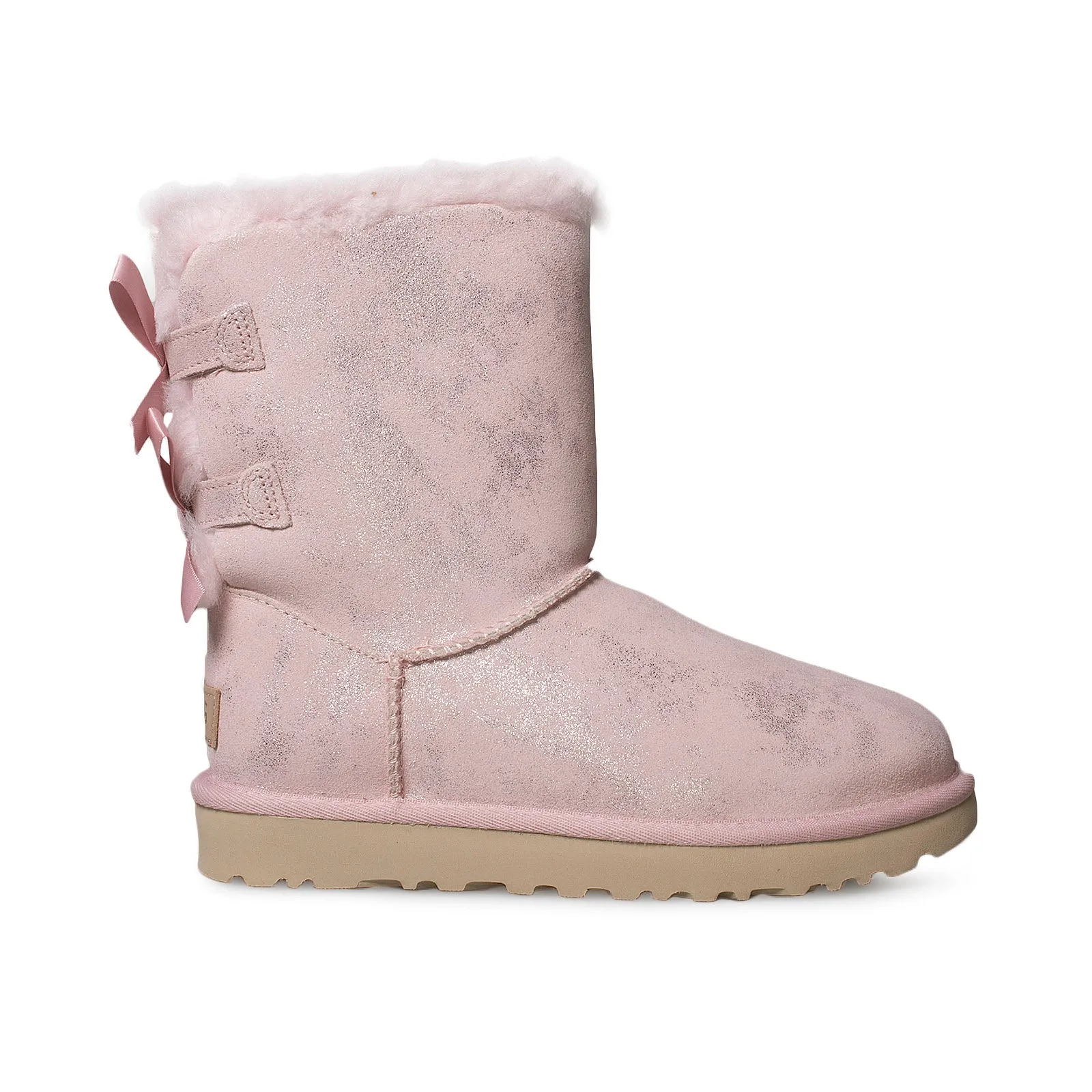 UGG Bailey Bow II Shimmer Pink Cloud Boots - Women's