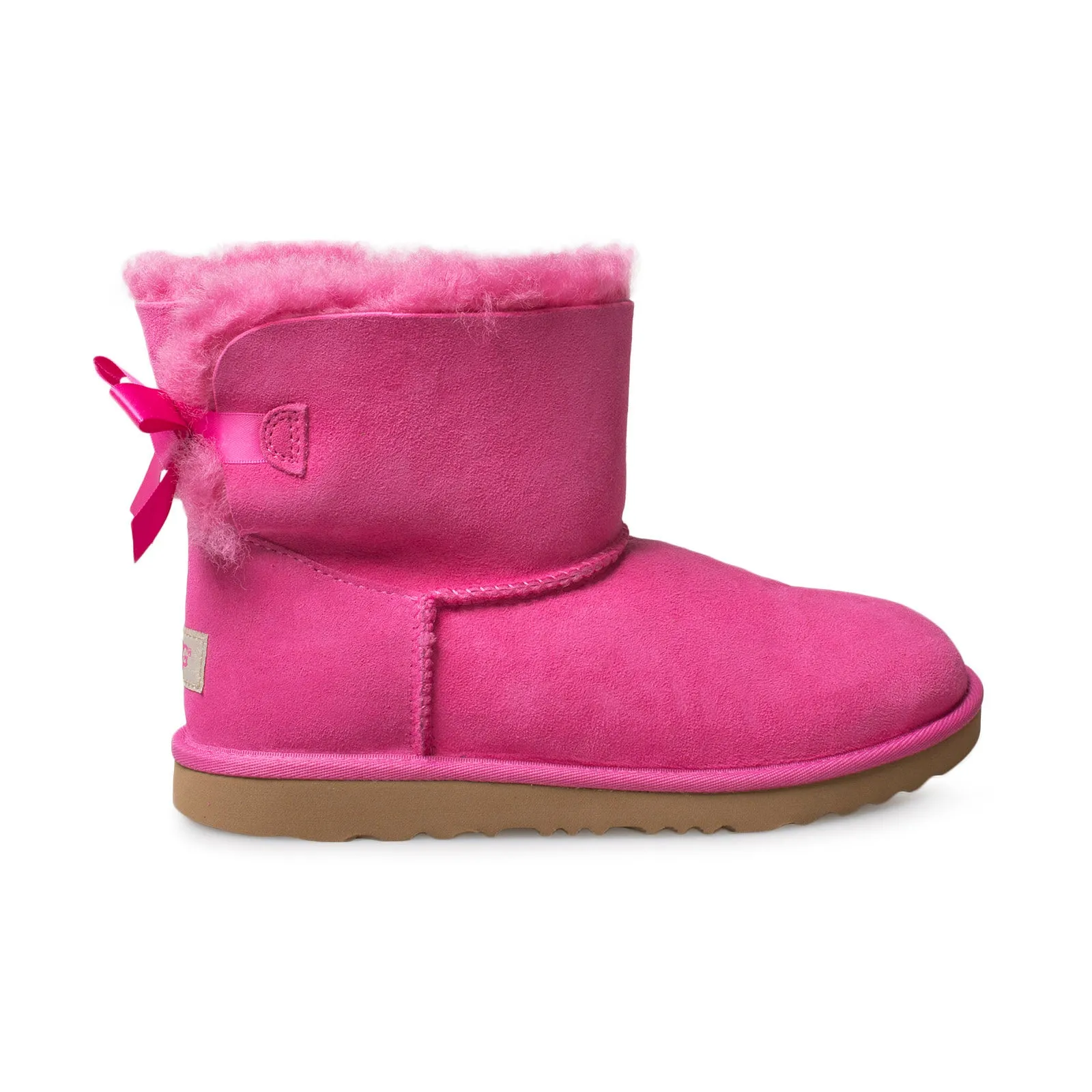 UGG Mini Bailey Bow II Pink Azalea Boots - Youth