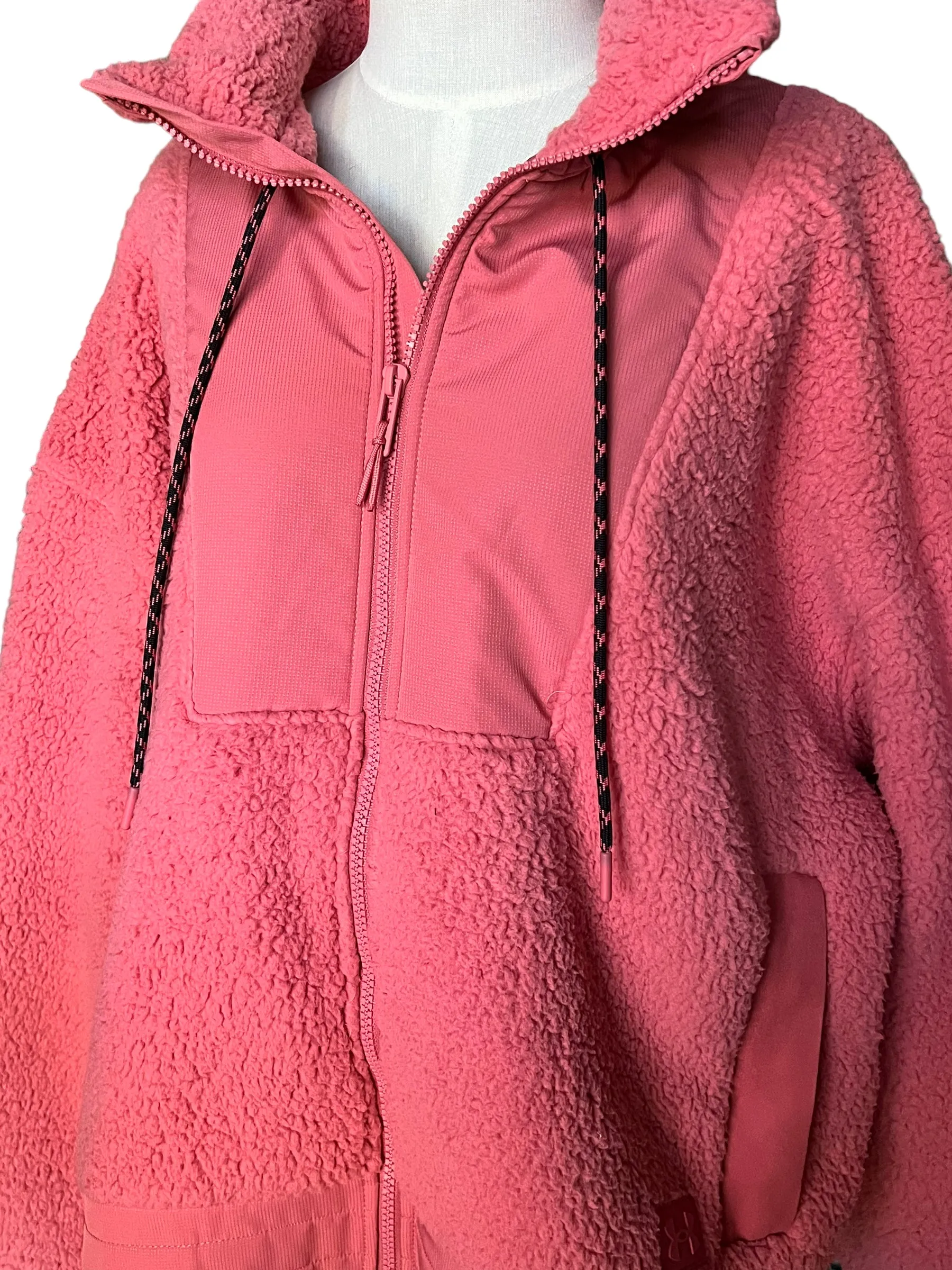 Under Armour Size XL Deco Rose Legacy Sherpa Full Zip Jacket