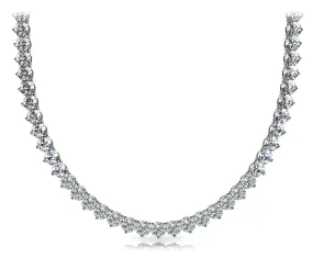 WIND 19 Carat Diamond Rivera Necklace in 14K White Gold 3 prong set  16 pointer F Color VS1 Clarity BY MIKE NEKTA