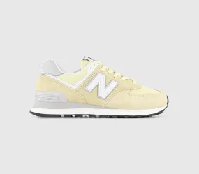 Womens New Balance 574 Atomic Yellow Trainers