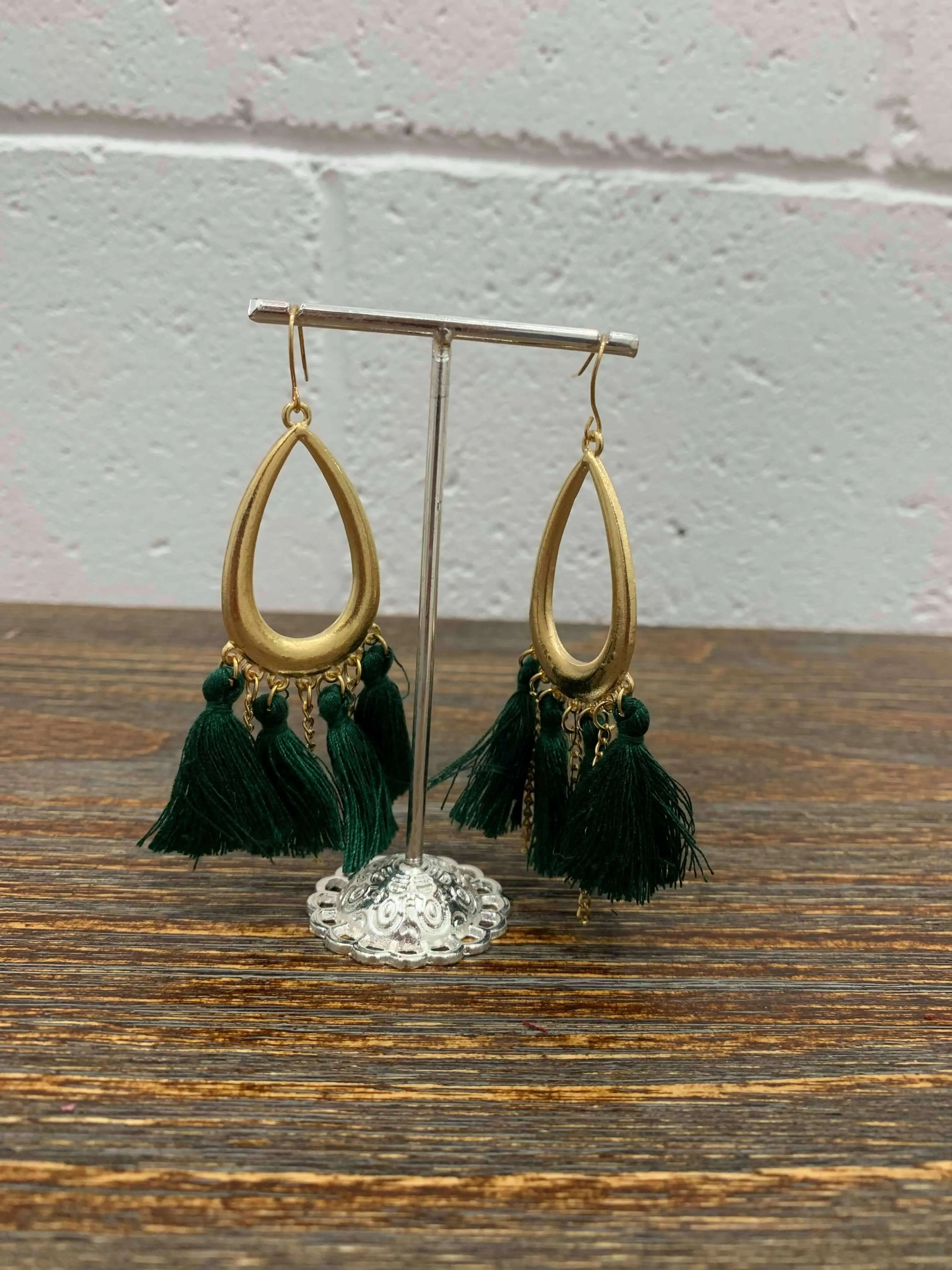 Women's Teardrop Tassel Earrings