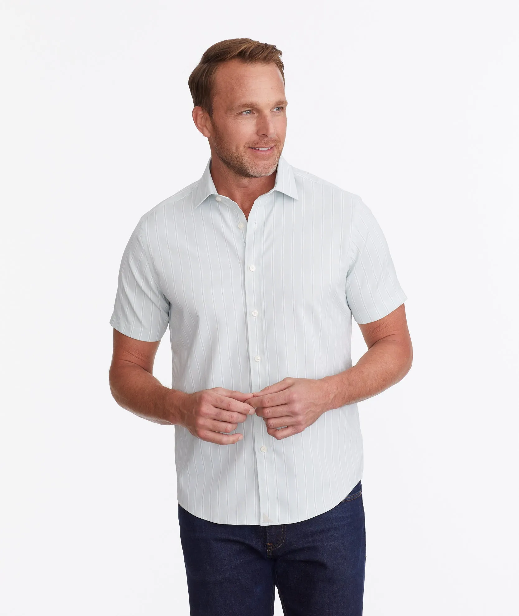 Wrinkle-Free Performance Short Sleeve Lussari Shirt